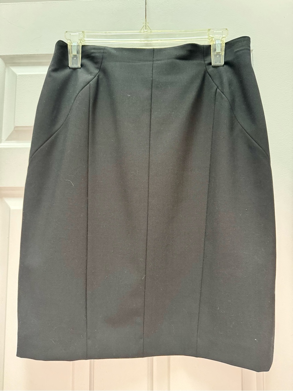 Anne Klein Black Ponte Pencil Skirt